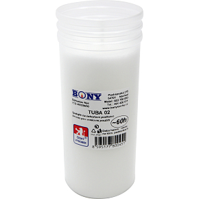 Bony svíčka hřbitovní, náhradní náplň 02, průměr 5,6 cm, výška 14 cm, hoření 60 h, 200 g Bony svíčka hřbitovní, náhradní náplň 02, průměr 5,6 cm, výška 14 cm, hoření 60 h, 200 g