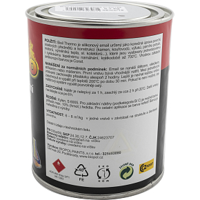 Bisil Thermo žáruvzdorná barva 700 °C, 0199 černá, 700 g