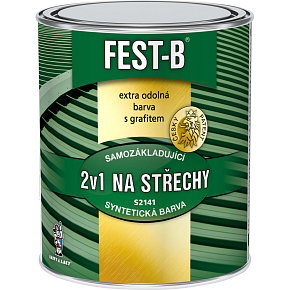 FEST-B S2141, antikorozní nátěr na železo, 0101 světle šedý, 800 g