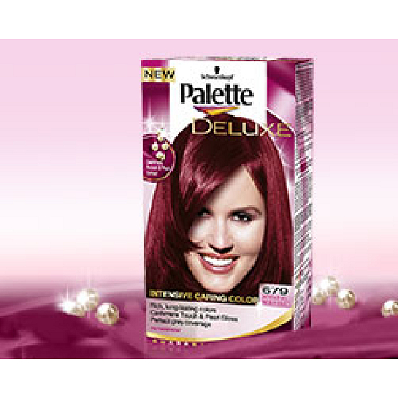 Schwarzkopf Palette Deluxe barva na vlasy 679 intenzivní červenofialová 115 ml