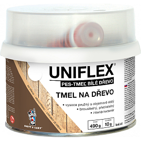 Uniflex PES-TMEL dřevo, tmel na dřevo, bílý, 500 g