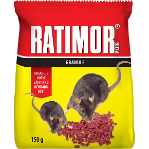 Ratimor Plus Bromadiolon nástraha na hlodavce, sáček, 150 g Ratimor Plus Bromadiolon nástraha na hlodavce, sáček, 150 g