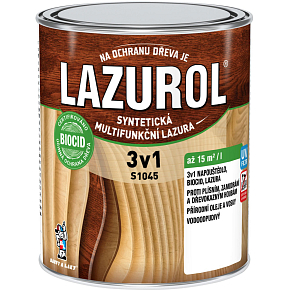 Lazurol 3v1 S1045 tenkovrstvá lazura na dřevo T024 cedr 0,75 l