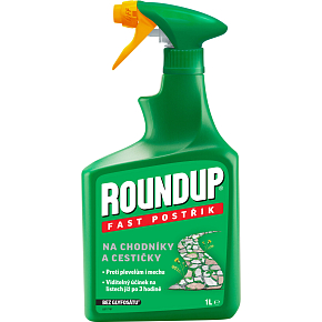 Roundup Fast postřik na plevel pro chodníky a cestičky, 1 l Roundup Fast postřik na plevel pro chodníky a cestičky, 1 l