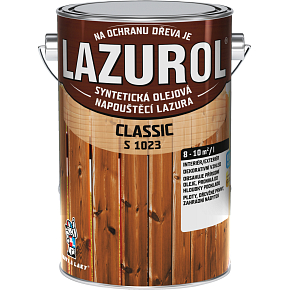 Lazurol Classic S1023 tenkovrstvá lazura na dřevo s obsahem olejů, 0060 pinie, 4 l