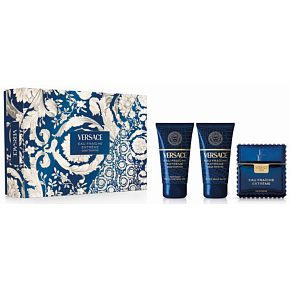 Versace Eau Fraiche Extreme Pour Homme parfémovaná voda 50 ml + balzám po holení 50 ml + sprchový gel 50 ml, dárková sada pro muže Versace Eau Fraiche Extreme Pour Homme parfémovaná voda 50 ml + balzám po holení 50 ml + sprchový gel 50 ml, dárková sada pro muže