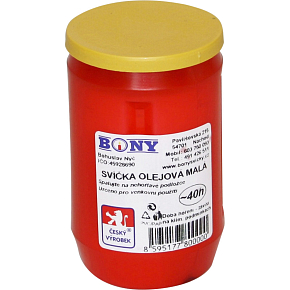Bony svíčka pietní olejová malá 120 g Bony svíčka pietní olejová malá 120 g