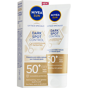Nivea Sun OF 50+ Luminous630 pleťový krém na opalování, 40 ml