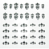 Absolute Cosmetics Nail Art samolepicí nálepky na nehty NT012 1 aršík