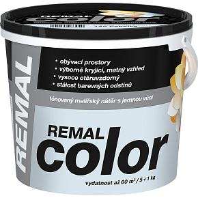 REMAL Color malířská barva na zeď 140 Popelka, 5 + 1 kg