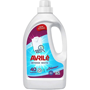 Avrilé Intense White prací gel na bílé prádlo, 40 praní 1,5 l