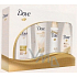 Dove Silk deodoran sprej 150 ml + sprchový gel 250 ml + tělové mléko 250 ml + šampon 250 ml, kosmetická sada