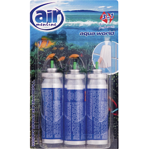 Air Menline Aqua World náplň do osvěžovač vzduchu 3× 15 ml Air Menline Aqua World náplň do osvěžovač vzduchu 3× 15 ml