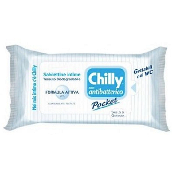 Chilly Antibakteriální ubrousky na intimní hygienu 12 kusů