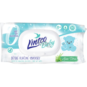 Linteo Baby Aloe Vera vlhčené ubrousky, 80 ks Linteo Baby Aloe Vera vlhčené ubrousky, 80 ks