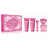 Moschino Toy 2 Bubble Gum toaletní voda 100 ml + tělový krém 100 ml + sprchový gel 100 ml + cestovní sprej 10 ml, dárková sada pro ženy